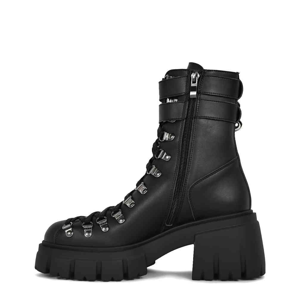 Altercore - Chloe II Vegan Bottes de plate-forme - Noir